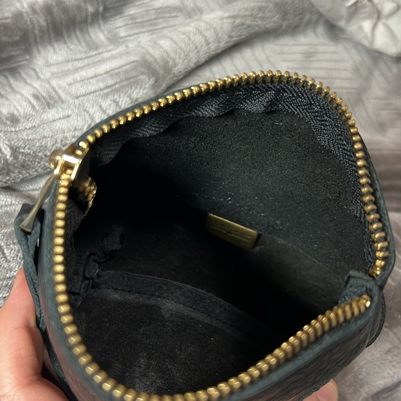 Portland Leather Goods Black Medium Cosmetic Bag - Picture 3 of 4